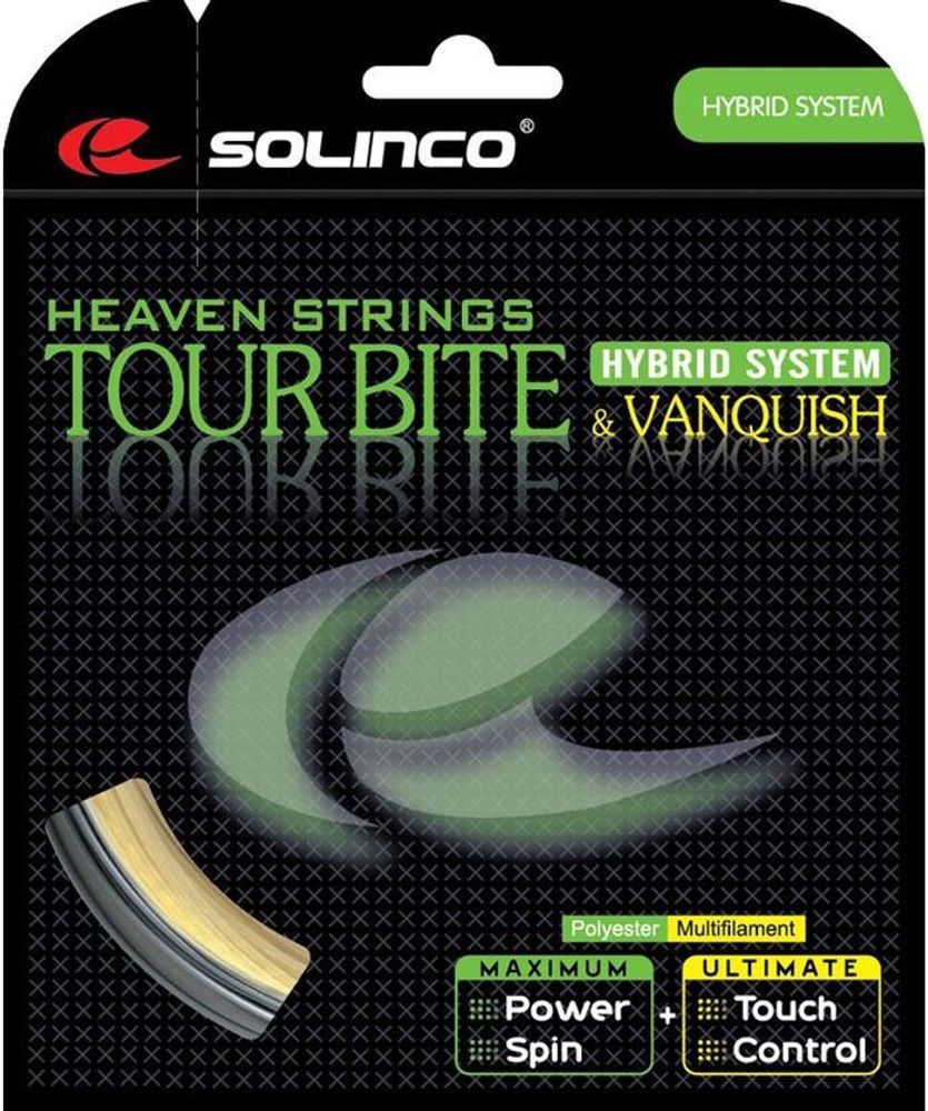 Теннисные струны Solinco Hybrid System Tour Bite/Vanquish (6,8/6,3 m)