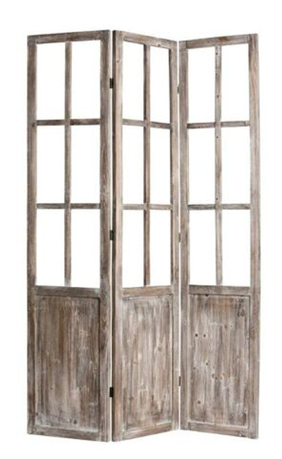 Ширма декоративная коричневая 120x2,5x179см