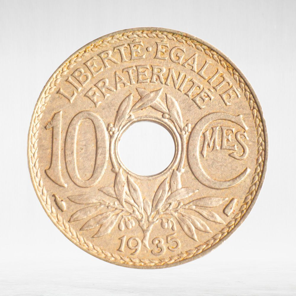 France, 10 Centimes 1935, XF