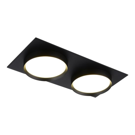 ST258.408.02 Св-к встр. Черный GX53 2*50W IP20 L220xW109xH43 220V Без ламп Встраиваемые светильники