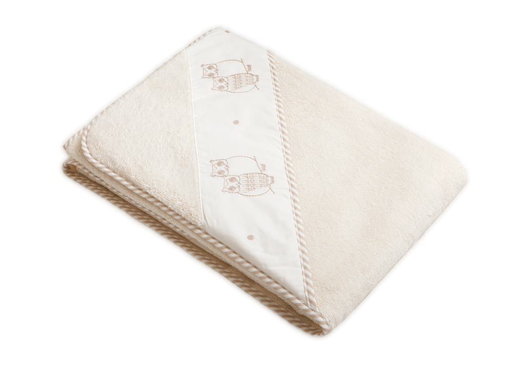 Детское махровое полотенце с капюшоном Совята от Luxberry Португалия