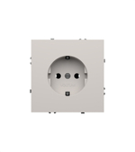 Розетка встраиваемая VOLTUM S70 с заземлением 16А, (белый матовый)