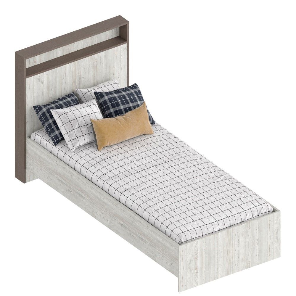 Кровать "Анита" 0,9 (Винтерберг/Рейн бронза), Велес, г.Туймазы