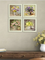 Картины на стену для интерьера на холсте 4 шт