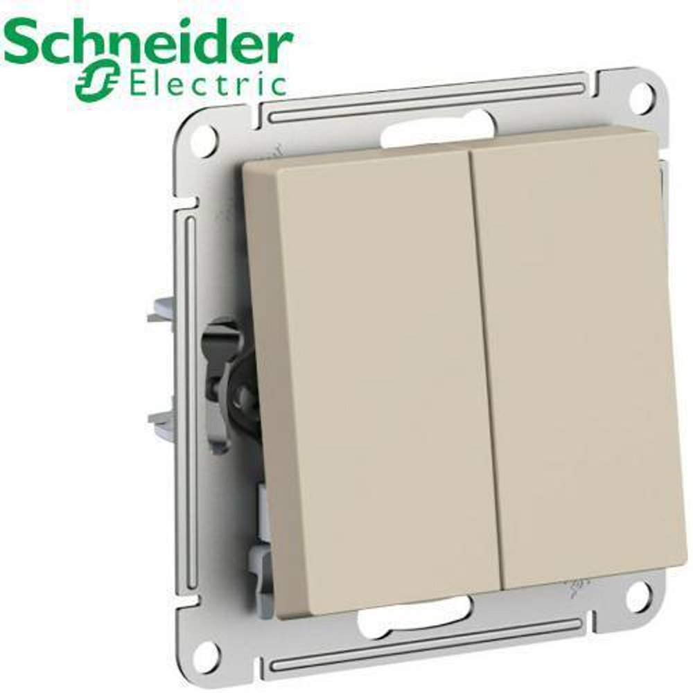 Выключатель 2-кл (песочный) AtlasDesign Schneider ATN001251