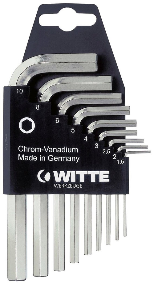 Набор шестигранников 9шт WITTE 45021