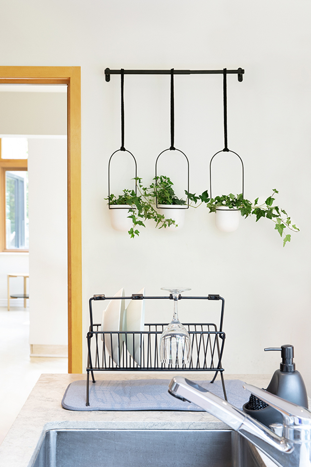 Набор подвесных горшков для растений triflora, белый, 3 шт.