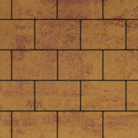 Тротуарная плитка ПРЯМОУГОЛЬНИК 300х200 мм - Листопад гладкий Каир