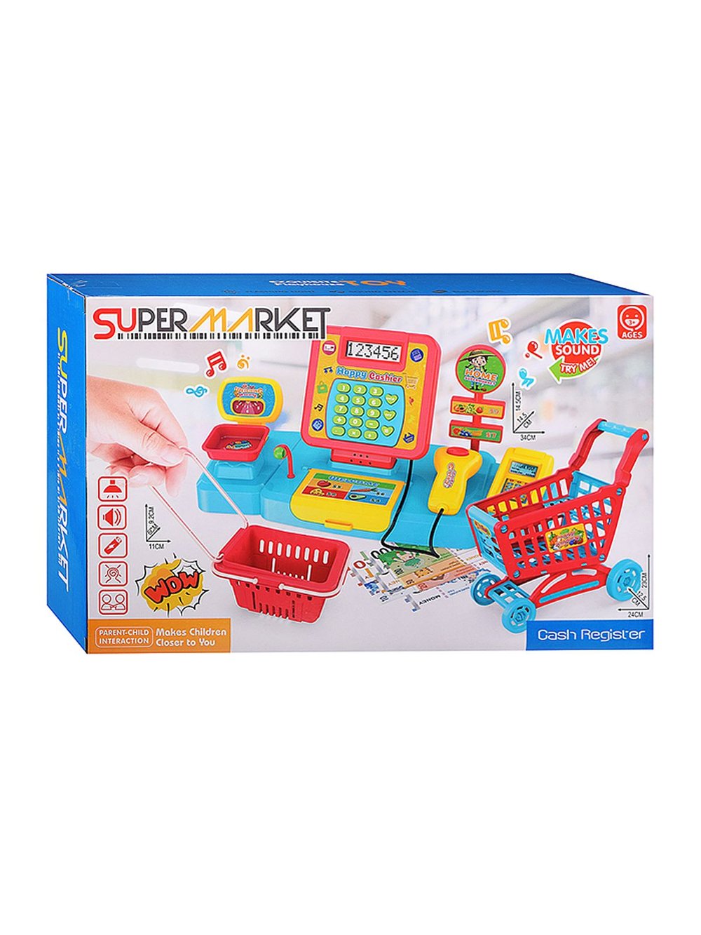 Игровой набор магазин с кассой и тележкой для покупок (71022-120)