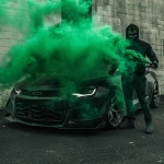 Дым цветной Зеленый 16см 60сек