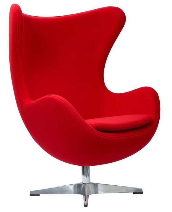 Кресло EGG CHAIR красный кашемир Bradex Home FR 0259