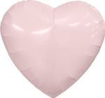 Шар (36''/91 см) Сердце, Пыльная роза, 1 шт. в уп.