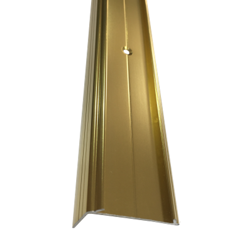 Порог-угол с рез. 38*23мм "DO-1" 2,7м (осн.) Золото глянец рез. анод. ал.