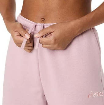 Женские теннисные брюки Asics Logo Fleece - morganite