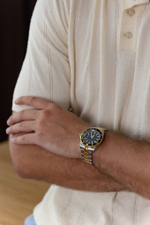 Часы кварцевые Neptune, black gold