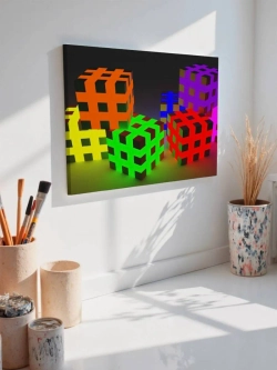 Картина на стену 40 X 50 Кубики
