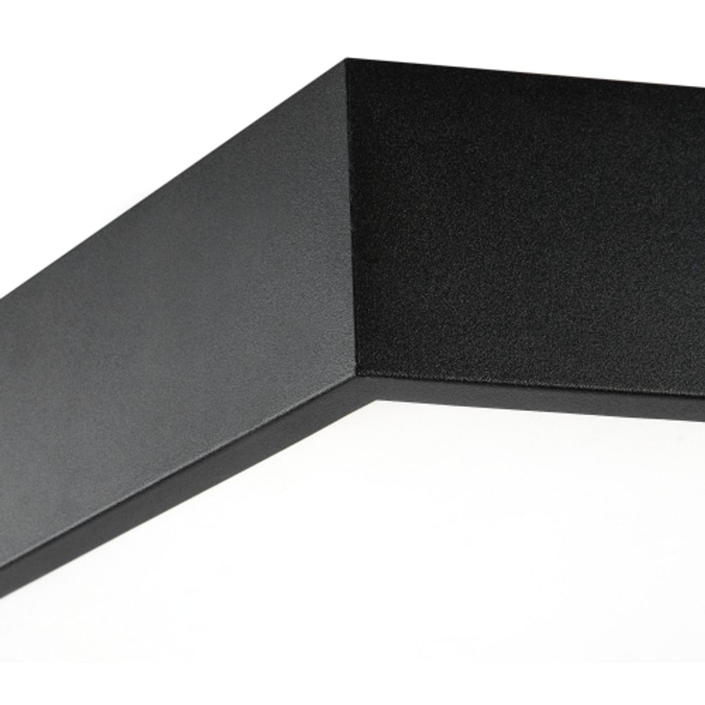 Светильник LED ЭРА Geometria SPO-121-B-40K-038 Hexagon 38Вт 4000K 4000Лм IP40 600*80 черный подвесной драйвер внутри | Декоративные светильники Geometria