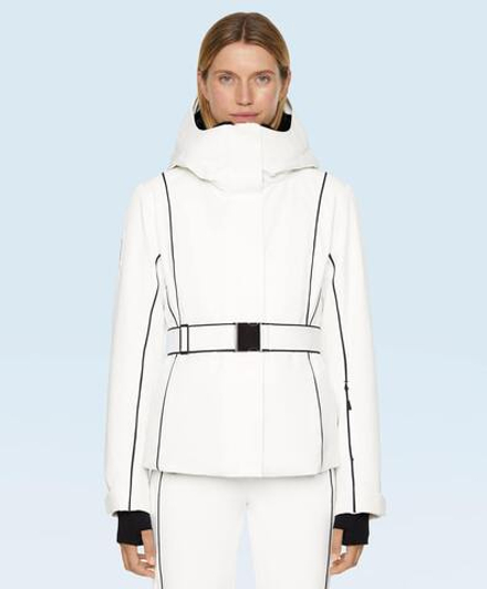 Oysho Водонепроницаемая куртка Primaloft® SKI с окантовкой, белый