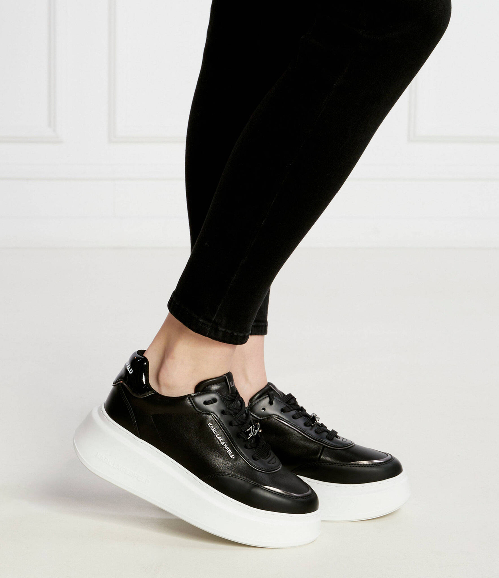 Кожаные кроссовки anakapri Karl Lagerfeld - черный(KL63519)