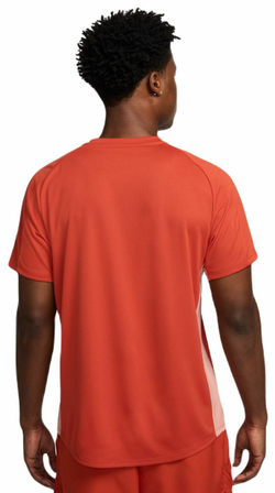 Мужская теннисная футболка Nike Court Dri-Fit Victory Top - rust factor/pink quartz/white