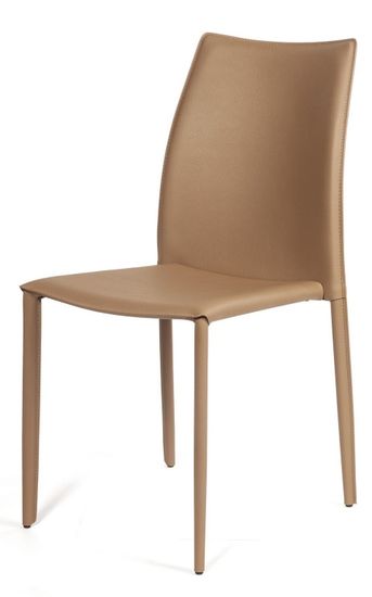 Стул Rolf, кожа фактурная мокко