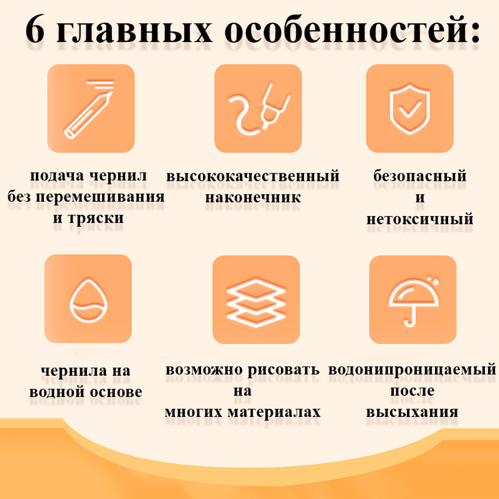 Набор акриловых маркеров Deli "Color Emotion" C191, универсальные, 24 цвета