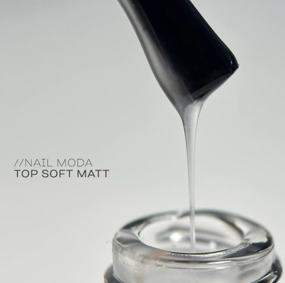 Nail Moda Top Soft Matt - Топ с бархатистым эффектом, 15мл