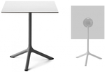 Стол ламинированный обеденный складной Scab Design Tripe Folding, антрацит, белый