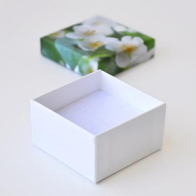 Футляр картонный "Романтика.Яблонька №25", 60х60х34 мм