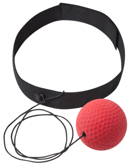 Мяч боевой IN23-FB102 на резинке, красный