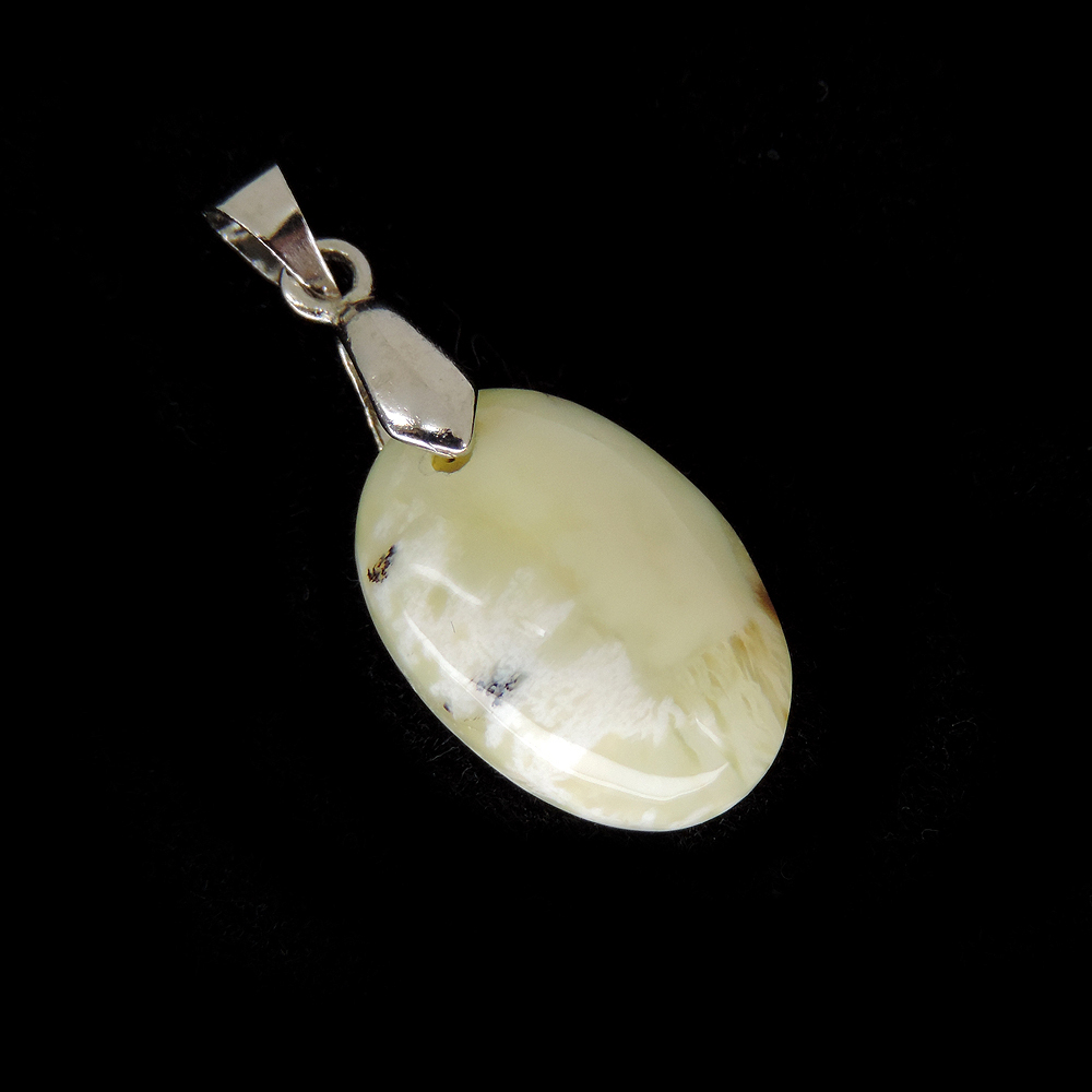 Кулон "Овал" опал древесный асс.