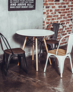 Стул TOLIX WOOD черный патина золото