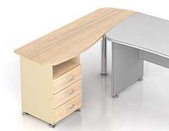 К27 Модерн (М17+М20+ОМ03+М36) Тумба приставная левая 1600х600х740