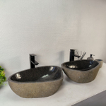 Раковина из речного камня ПАРА! RS-65360 52*35*15 0865