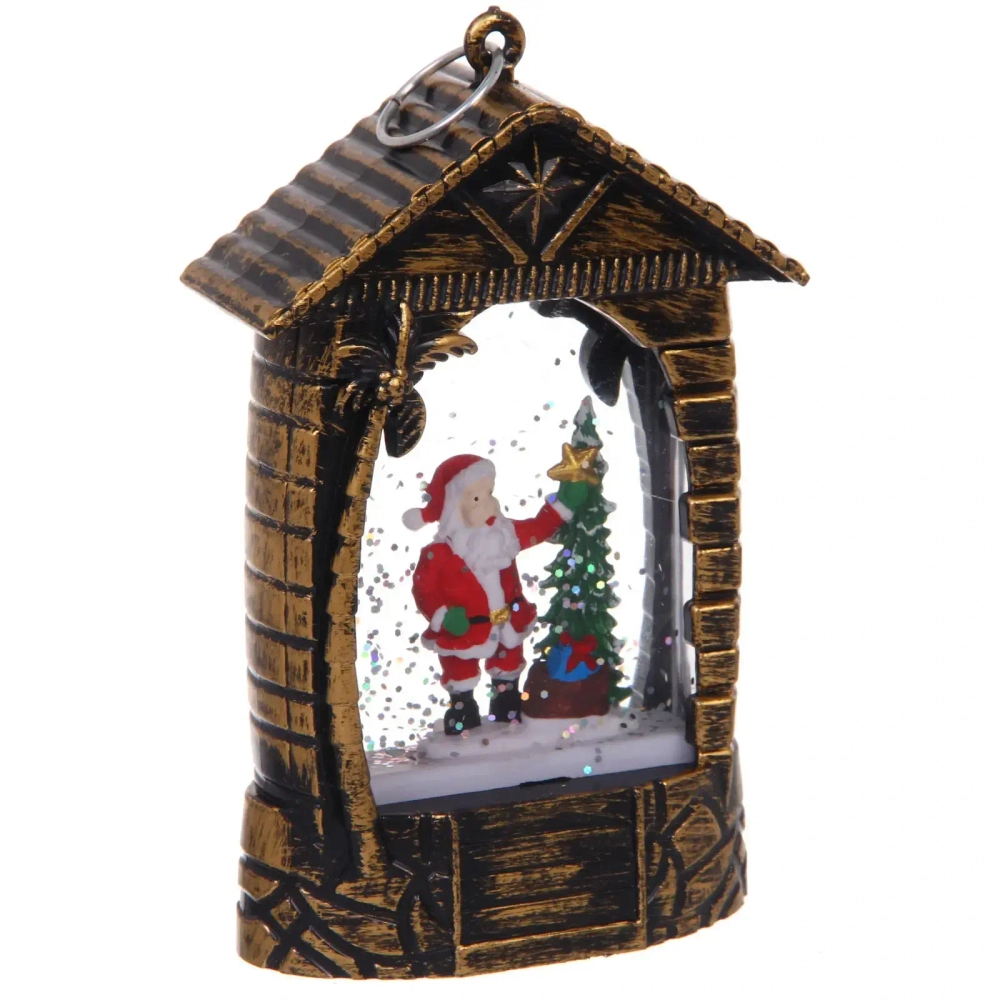 Сувенир с подсветкой «Загадка - Дед Мороз» 7,5*4*12,5 см (работает от батареек LR44*3)