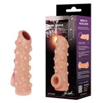Насадка Nude Sleeve с бугорками телесная TPE KOKOS NS-003-L