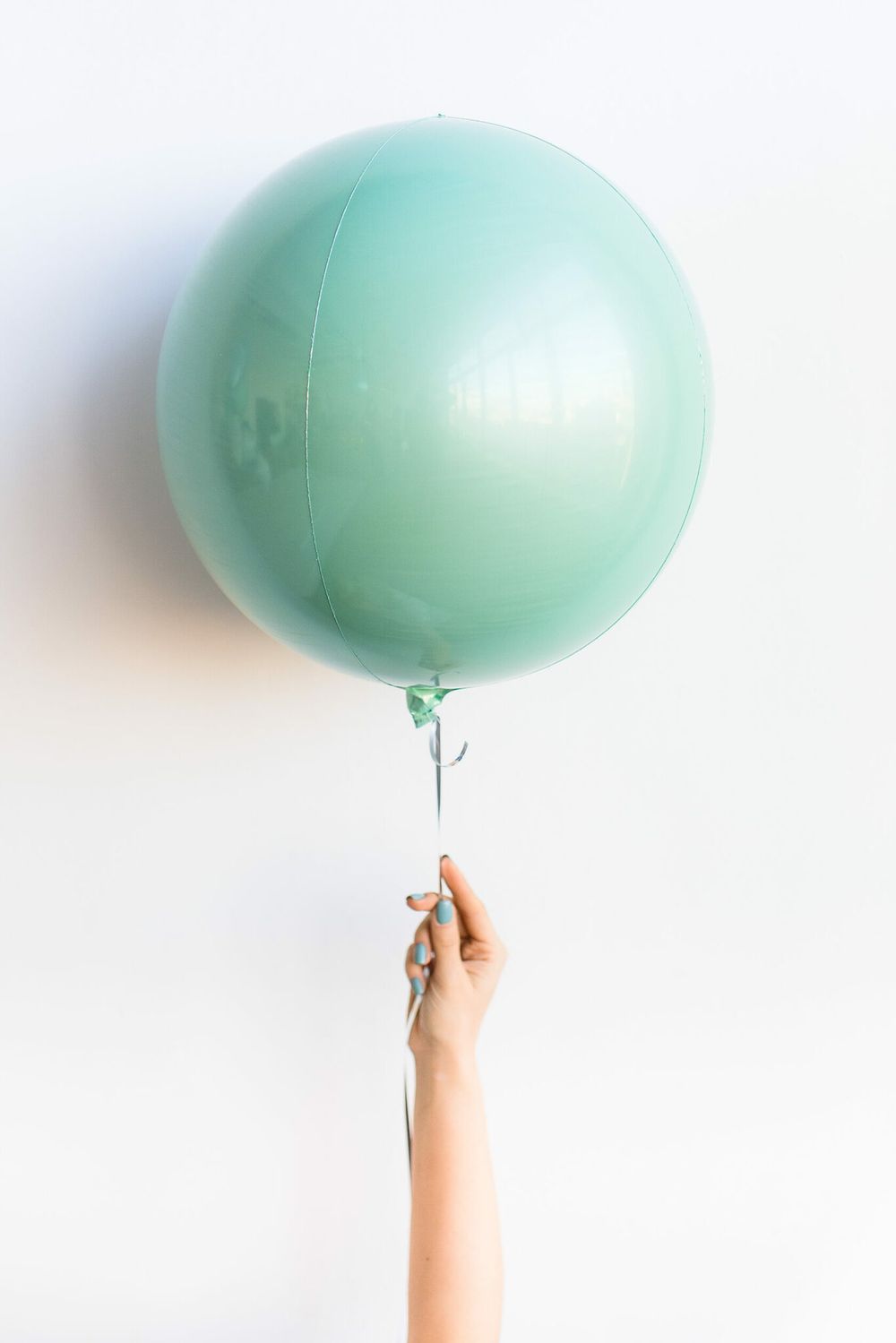 Шар А 3D СФЕРА Б/РИС 16" Пастель Mint Green (Мятный)  (БГ-19) 