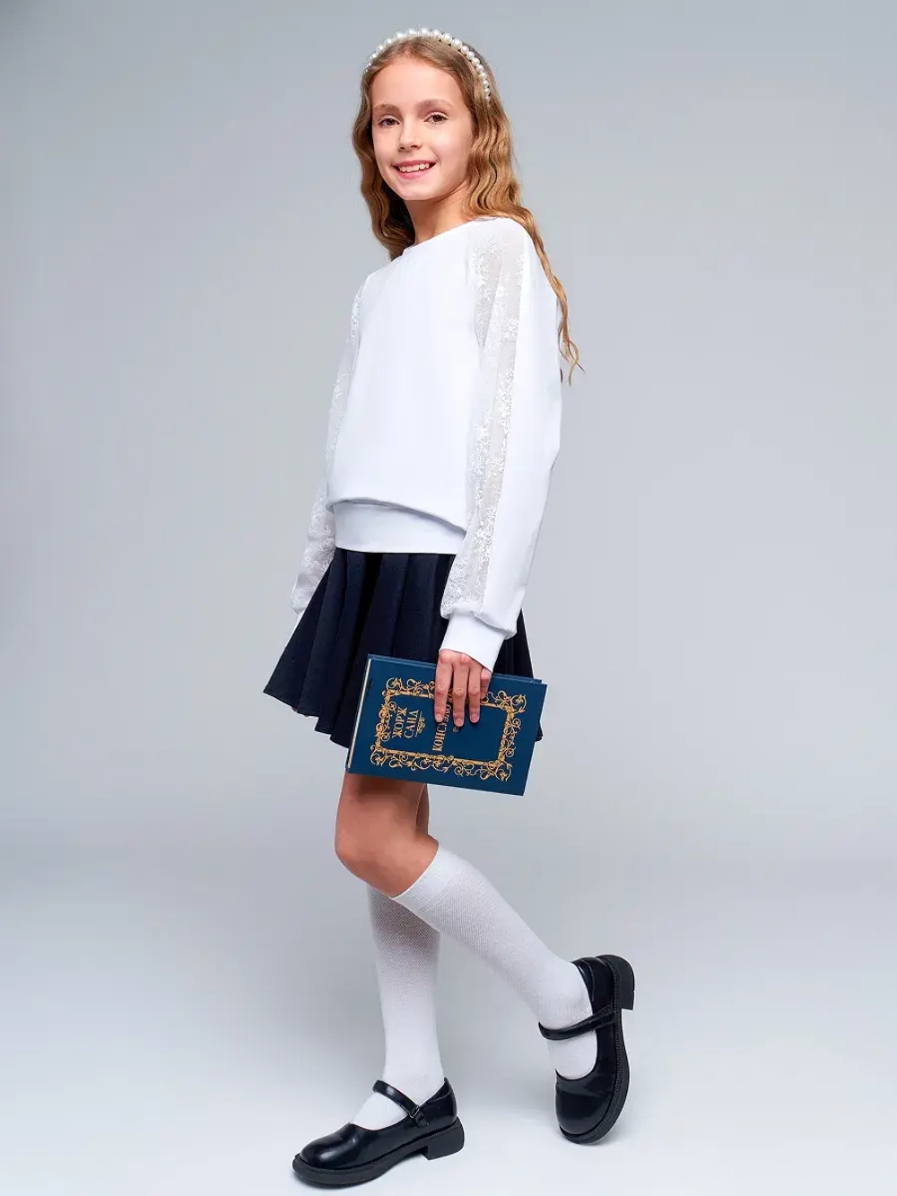 Блузка школьная для девочки нарядная