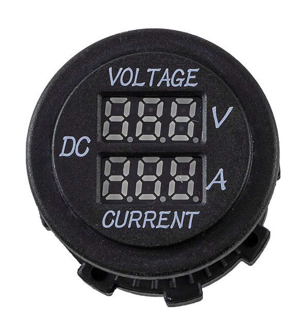 Вольтметр цифровой 6-30 В и амперметр, 0-10А