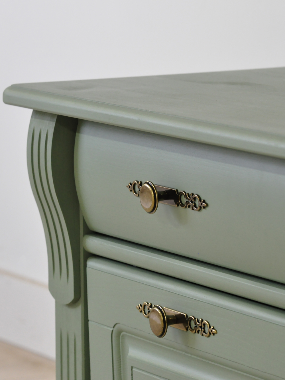 Обувница для прихожей 91х42х46, Susanna, скамья в прихожую, тумба напольная, массив сосны, зеленая изумруд, Dipriz