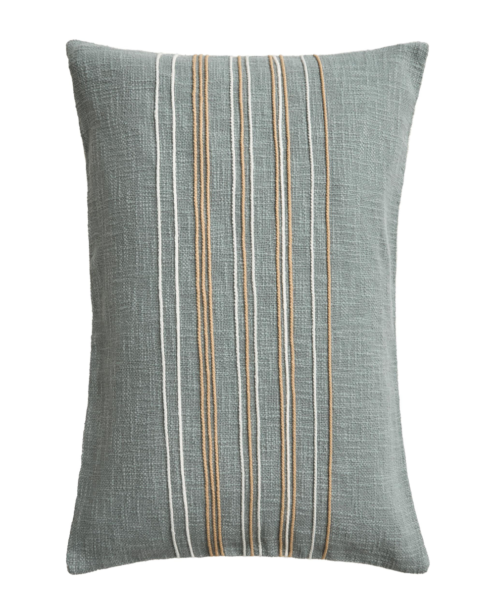 Zara Home наволочка декоративная из хлопка, бирюзовый, в полоску, 40x60 см