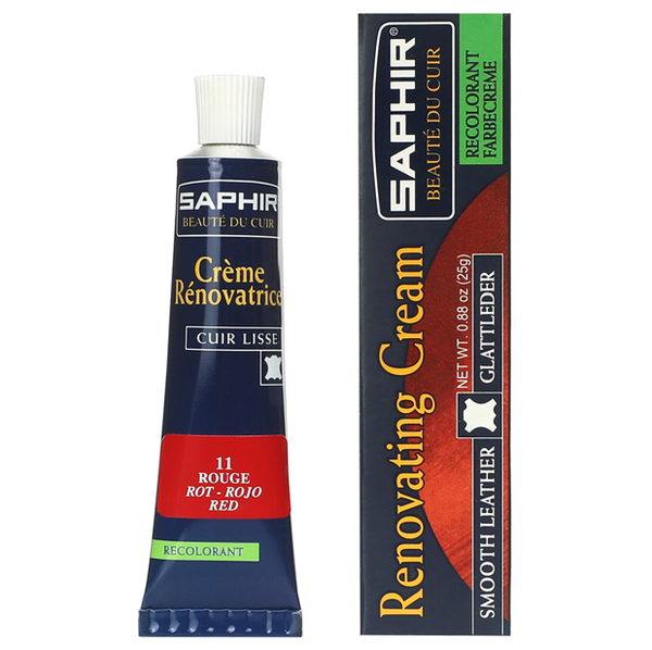 Жидкая кожа Saphir Creme Renovatrice, 25мл, красный [011]