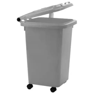 Контейнер для утилизации медицинских отходов КМ-Проект класс А 50 л серый на колесах