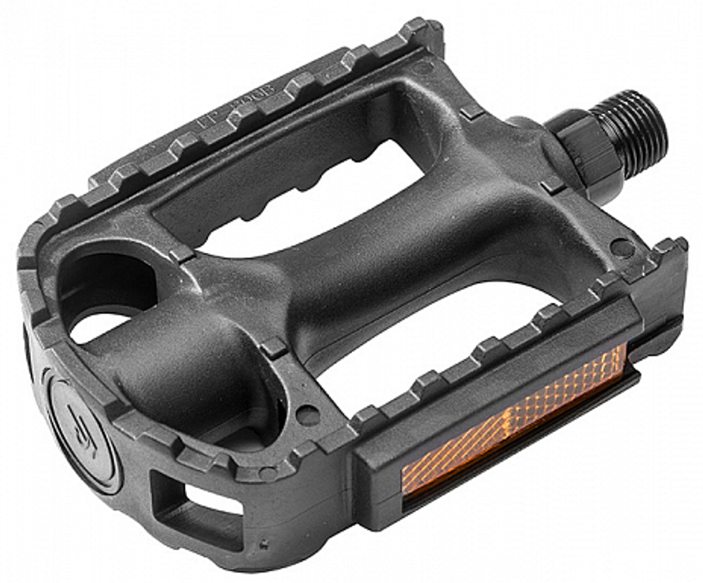 Педали FP-806 FEIMIN, ось 9/16" со светоотражателями, пластиковые черные