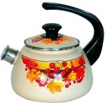Чайник эмалированный 2л со свистком «Confitura» сферический слоновый 43604-102
