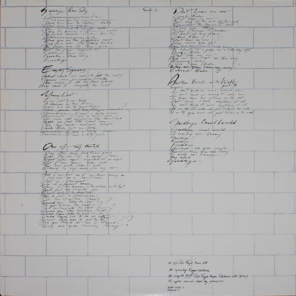 Pink Floyd / The Wall (2LP)