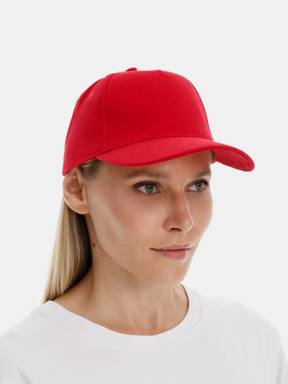 Бейсболка Long Beach, красная