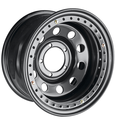 Диск усиленный УАЗ стальной черный 5x139,7 8xR16 ET-19 d110 с псевдо бедлоком (черный)