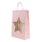 Пакет подарочный "Star" 44*31*12см, прозрач.окно в виде звезды с гологр.эфф.