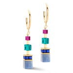 *Пусеты Multicolour Gemstone Coeur de Lion